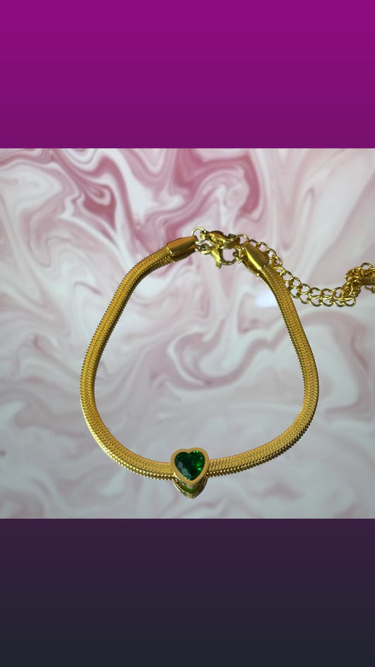 Cora Green Bracelet